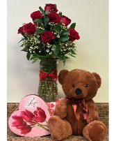 Large Bear Bundle  in Watertown, Massachusetts | WATERTOWN FLORIST SHOP