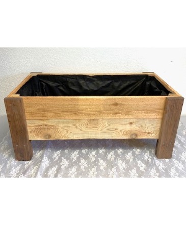 Large Cedar Planter Locally Made in Arlington, WA | What's Bloomin' Now Floral