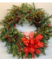 Large Classic ilex Holiday Wreath Wreath