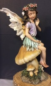 Large Fairy on Mushroom  