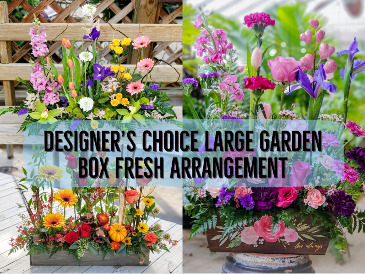 Large Garden Box  Designer's Choice Fresh Arrangement  in Warsaw, IN | ANDERSON FLORIST & GREENHOUSE