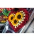 Large heart box with sunflowers  Large heart box with sunflowers 