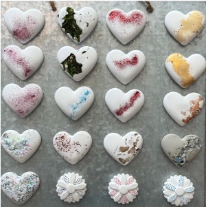 Large Handmade Heart Magnets