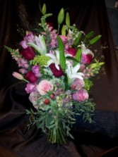 large holiday mix tall vase