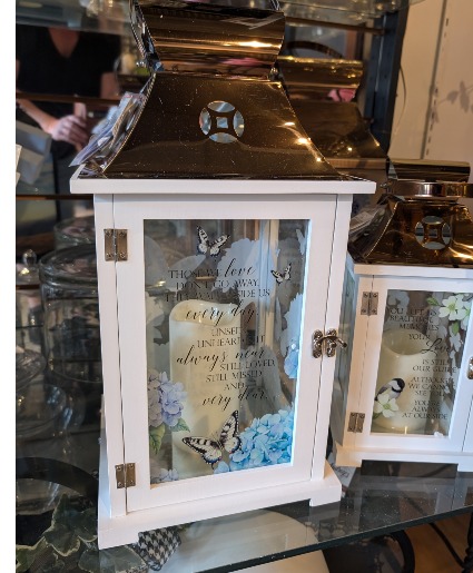LARGE LANTERN FUNERAL ARRANGEMENT