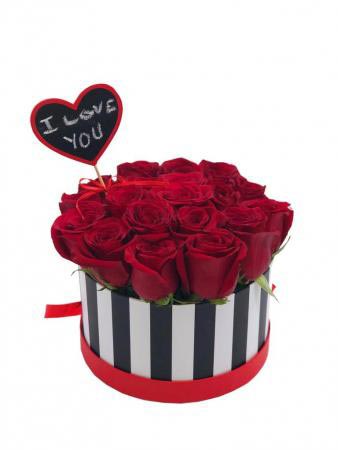 Love You Bucket Rose box