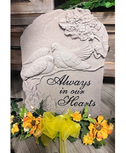 Large Memorial Stone with stand