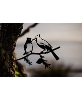 Large Metal Bird Pairing 