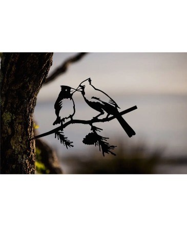 Large Metal Bird Pairing in Eunice, LA | PETALS & POTS, LLC Large Metal Bird Pairing in Eunice, LA | PETALS & POTS, LLC