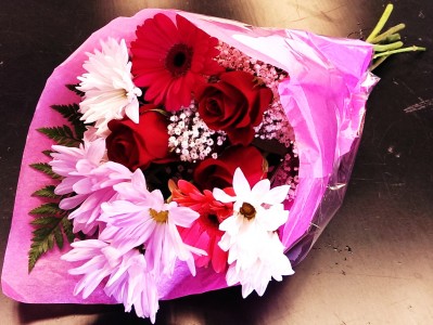 Large Mixed Bouquet Wrapped Bouquet