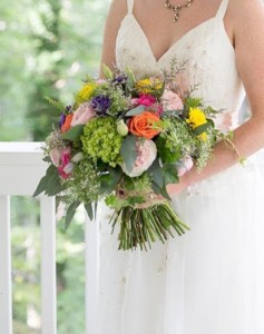 Colorful Wildflower Bridal Bqt