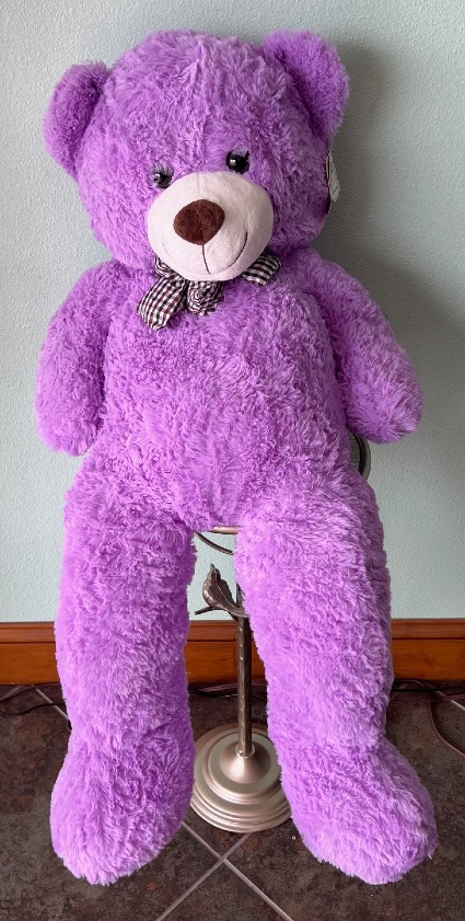 Large Purple Bear Stuffed Bear