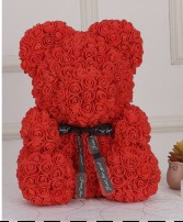 Large Red Rose Bear  Valentine Rose Bear 