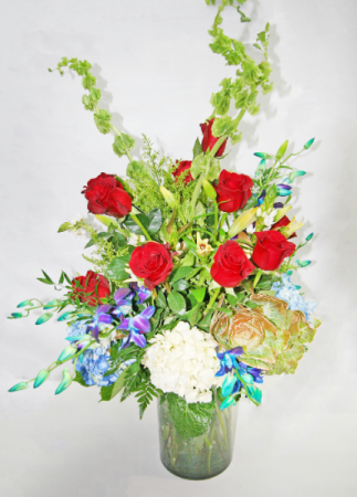 MODERN RED, WHITE & BLUE FLORAL Patriotic in West Palm Beach, FL | FLOWERS TO GO