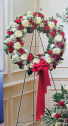 Large Red & White Wreath A28