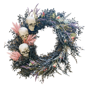 Large Three Skull Wreath Wreath