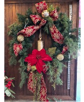 LARGE Traditional Aritifical Holiday Wreath Gifts