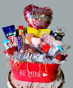 Large Valentine's Candy Bucket Assorted Candy