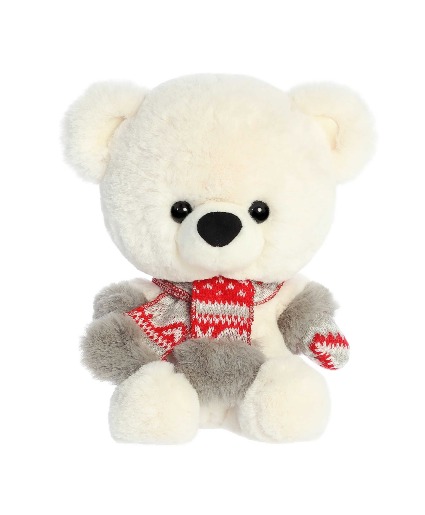Large White Holiday Baby Bear Beau