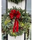 Noble Fir Mixed Wreaths- with bow WREATH