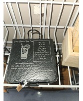Laser Threaded Etched Coasters gift