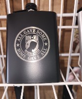 Laser Threaded Etched Flask gift