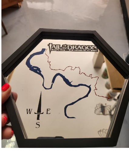 Laser Threaded Etched Mirror gift