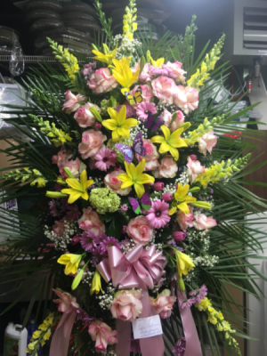 Lasting love Standing spray in Ozone Park, NY | Heavenly Florist Lasting love Standing spray in Ozone Park, NY | Heavenly Florist