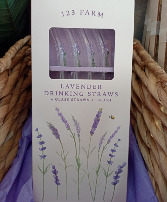 Lavendar Drinking Straws (Glass) 