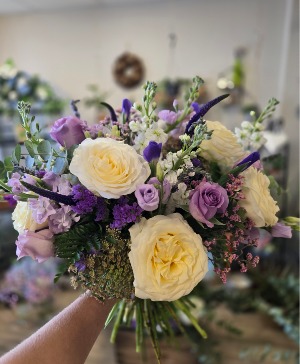 Lavender and Cream Bridal Bouquet 