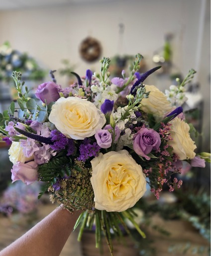 Lavender and Cream Bridal Bouquet