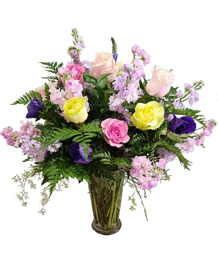 Lavender and Pink Party Cornet All Sided Arrangement