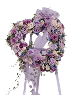 Lavender and Purple Heart Funeral in Abbotsford, BC | FUNERAL FLOWERS ABBOTSFORD Lavender and Purple Heart Funeral in Abbotsford, BC | FUNERAL FLOWERS ABBOTSFORD