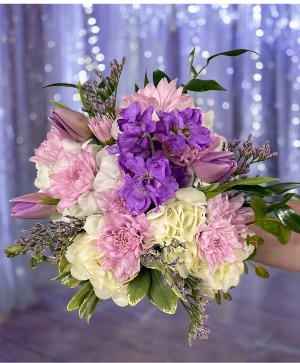 Lavender Bliss Hand-Tied Floral Bouquet
