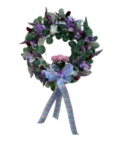 Lavender Blooms Artificial Door Wreath 