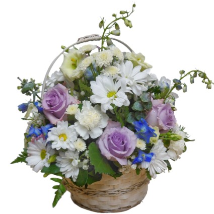 Lavender Blue Basket Floral