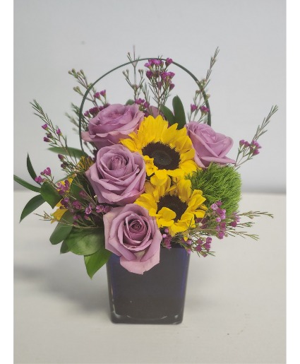 Lavender charm Cube vase
