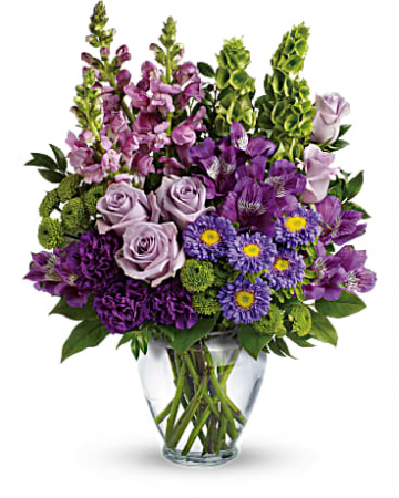 LAVENDER CHARM VASE ARRANGEMENT