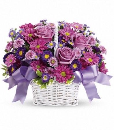 Lavender Daydreams Basket PFD21V190 Available in Standard, Deluxe, Premium
