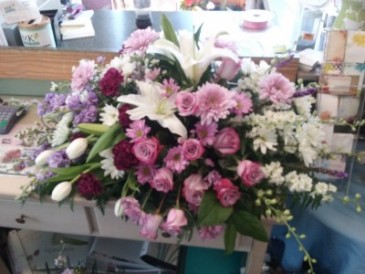 Lavender dream Casket Spray
