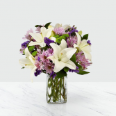 Lavender Fields Mixed Flower Bouquet with Vase