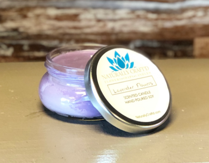 Lavender Flowers Soy Candle