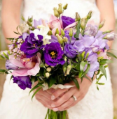 lavender garden bridal bouquet