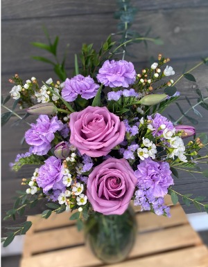 Lavender Haze Vase Arrangement