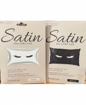 Satin Pillowcases Black or white with Eyelash print in Red Lake, ON | FOREVER GREEN GIFT BOUTIQUE