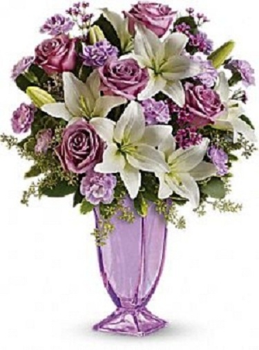 Lavender Smiles Bouquet Exquisite Lavender Arrangement