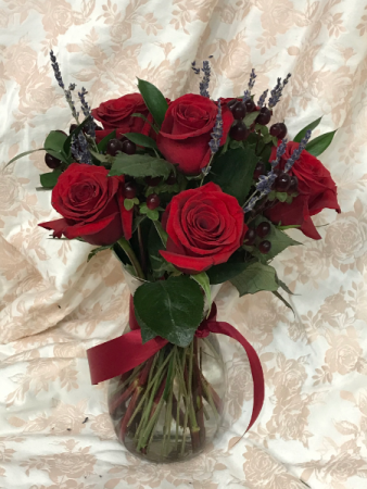 Berry Lovely Bouquet Vased Arrangement