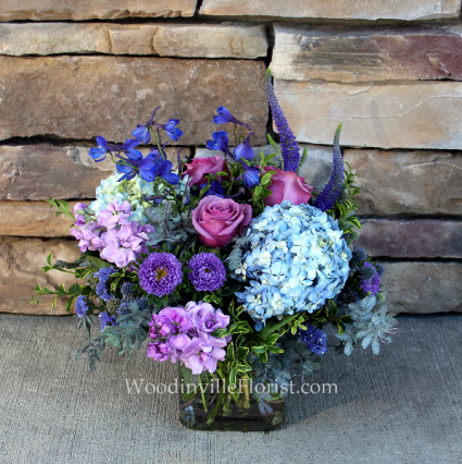 Lavender Love Cube Vase Everyday Flowers