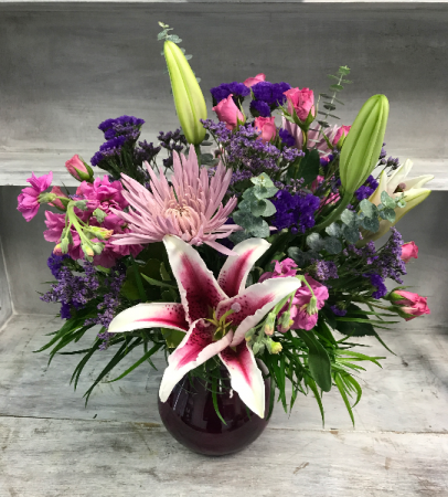 Lavender Love Vase