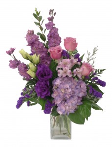 Lavender Love Vase Arrangement
